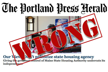 Editorial: In a Rush To Defend McCormick, Press Herald Editors Lose Sight of Facts