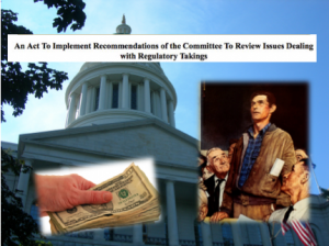 Maine regulatory takings bill
