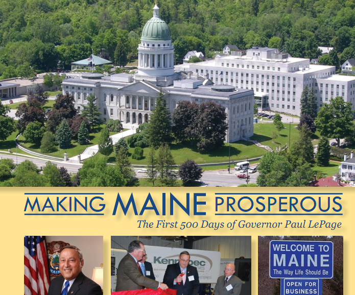 Gov. LePage marks 500th day with 20-page book of accomplishments
