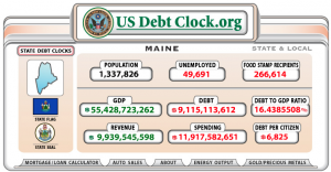 Maine Debt Clock
