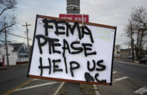 Hurricane Sandy.FEMA sign