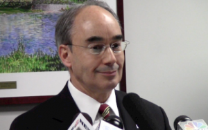 State Treasurer Bruce Poliquin spoke Tuesday at a press conference about exciting progress at the MaineHousing.
