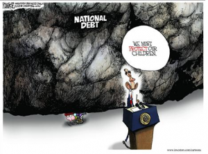 Cartoon.Obama national debt