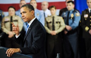 President Obama Addresses Minneapolis Area Police On His Gun Control Agenda