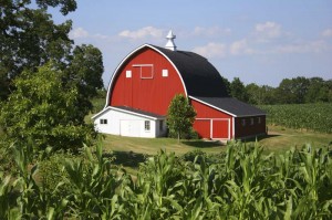 Istockphoto image of a farm, barn