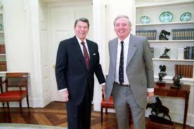 President Ronald Reagan and William F. Buckley