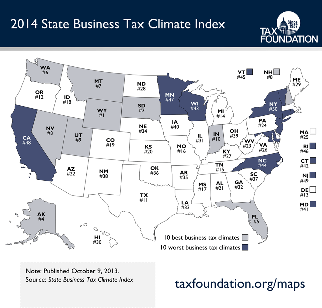 2014 State Business Tax Climate Index