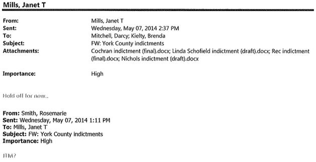 Mills email smoking gun