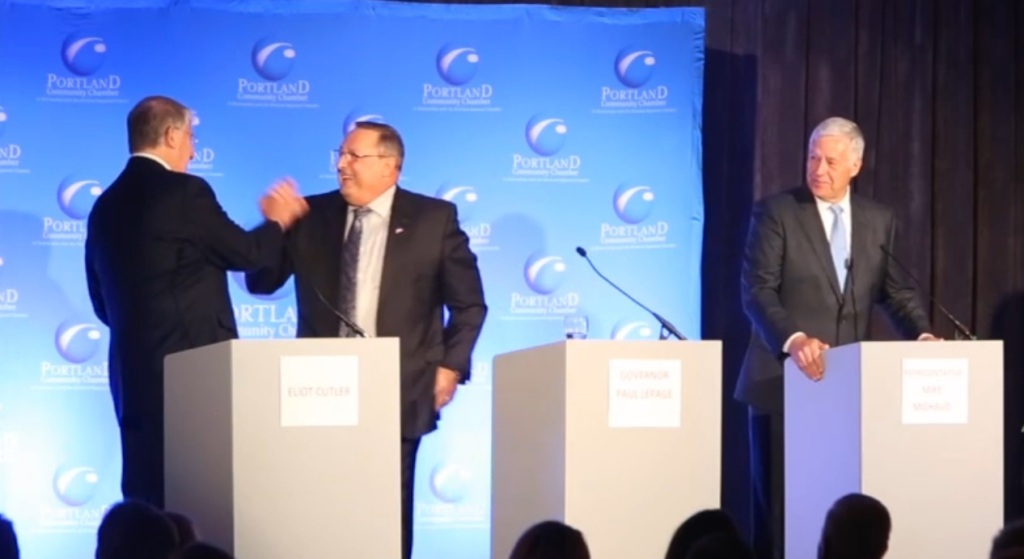 Cutler, LePage and Michaud Debate