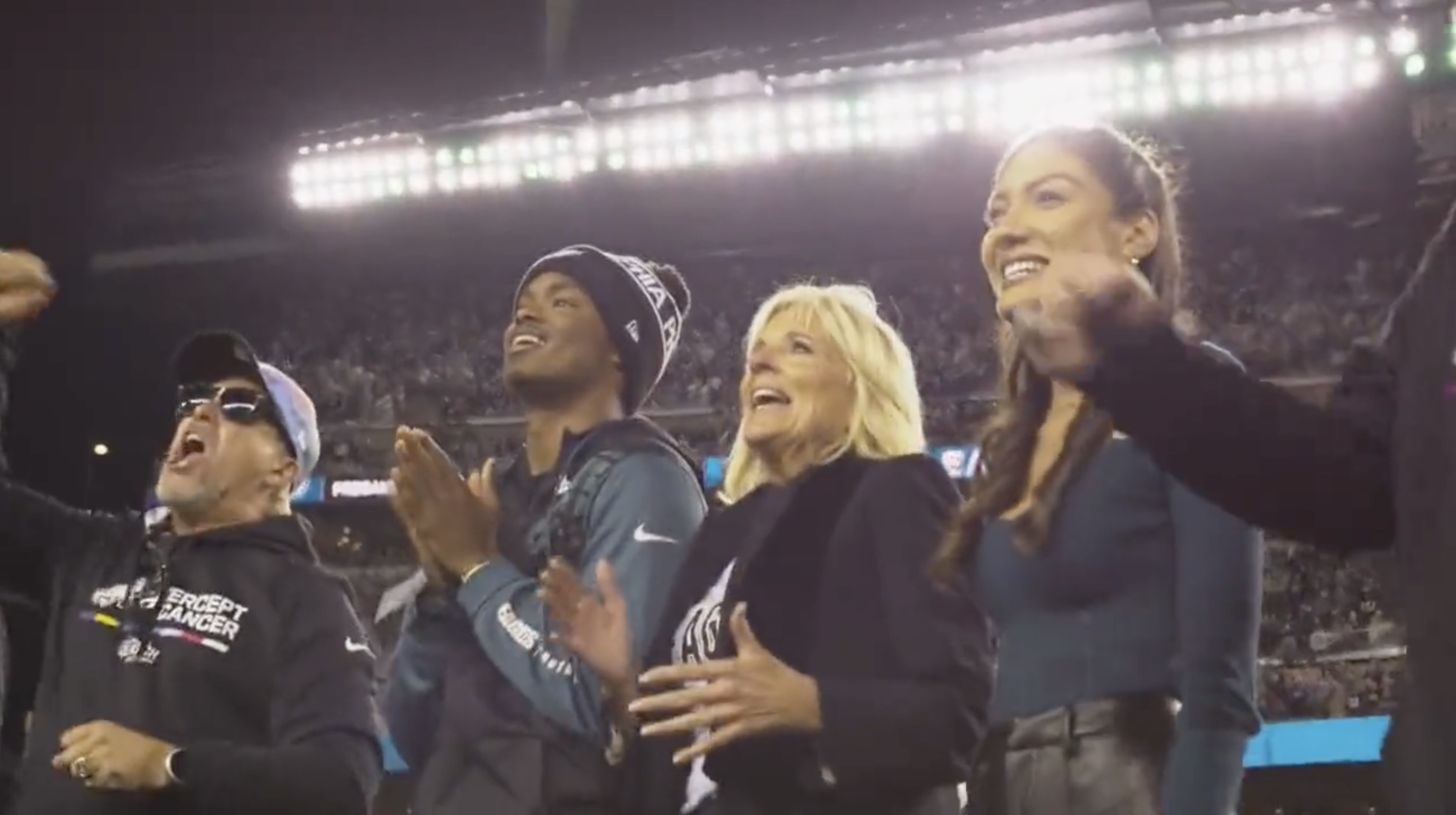 LISTEN: Eagles fans boo First Lady Jill Biden