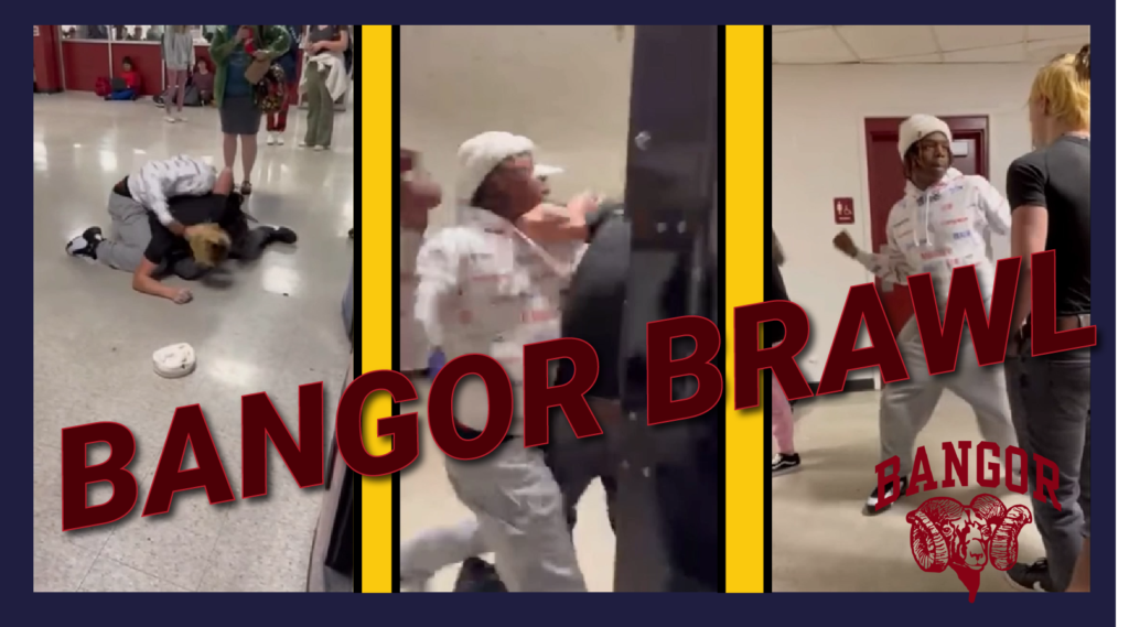 Bangor High School Student Violently Assaults Another Student as Adult Bystanders Watch: VIDEO