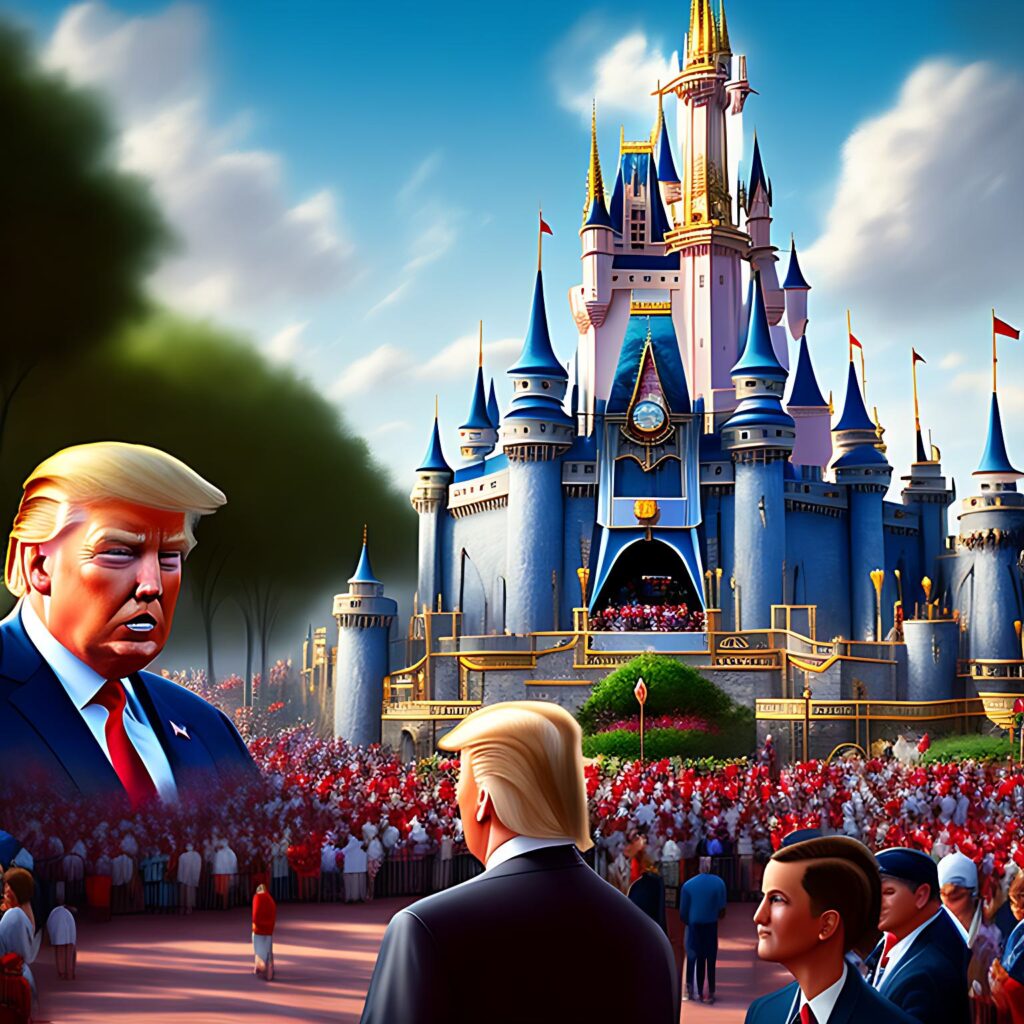 Trump Slams DeSantis Over Latest Disney Feud