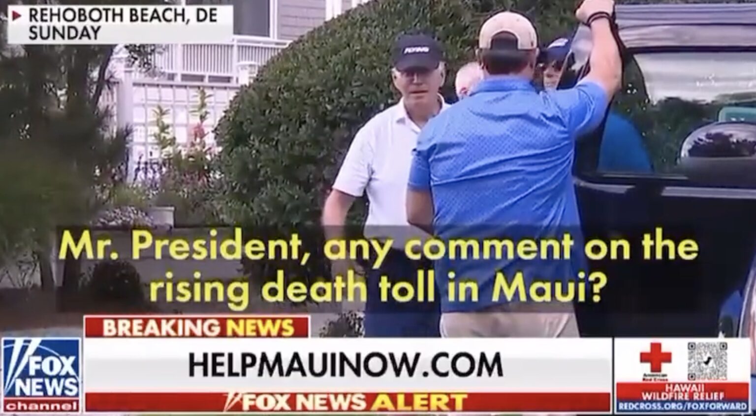 Biden on Maui Fire Deaths: “No comment”