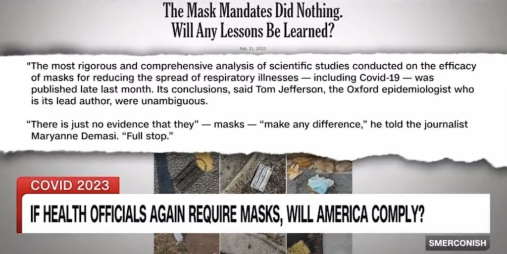 Fauci Defends Efficacy of Masks When Confronted with Study, “Concerned” That People Won’t Comply