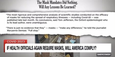 Fauci Defends Efficacy of Masks When Confronted with Study, “Concerned” That People Won’t Comply