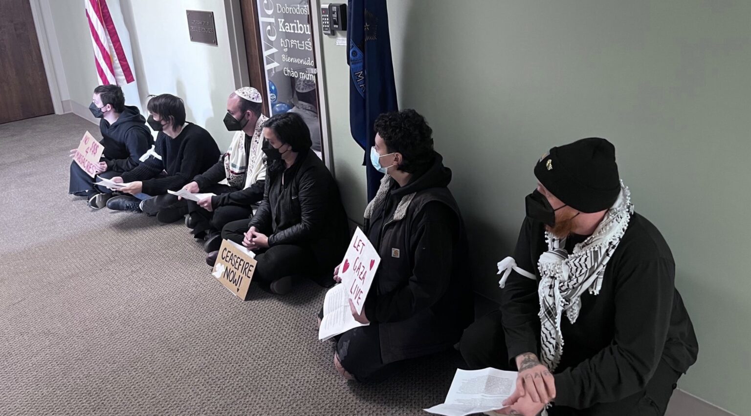 Five Maine Socialists Arrested at Rep. Chellie Pingree’s Portland Office Amid Pro-Palestine Protest