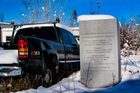 Statue of Maine’s Only Supreme Court Justice Is Rotting in a Vassalboro Junkyard