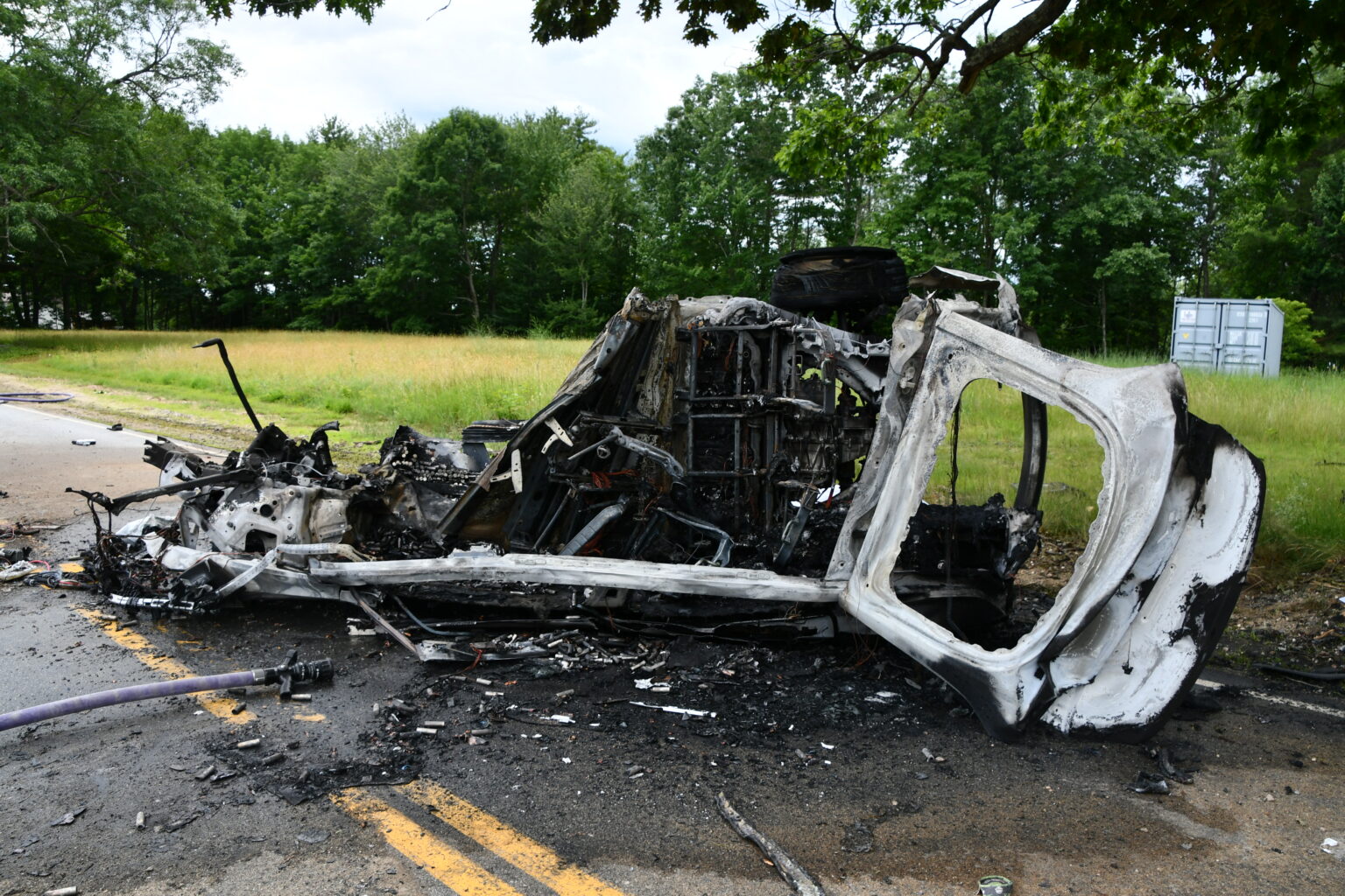 Fatal Tesla Crash in Naples Resulted in Fiery ‘debris field of batteries’