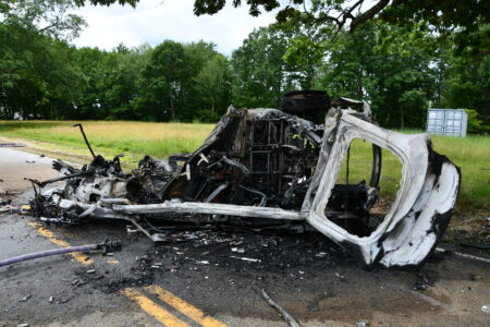 Fatal Tesla Crash in Naples Resulted in Fiery ‘debris field of batteries’
