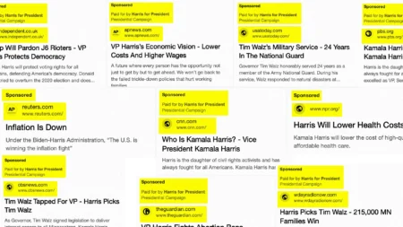 Harris Campaign Caught Faking Mainstream Media Headlines to Make Google Search Results More Positive