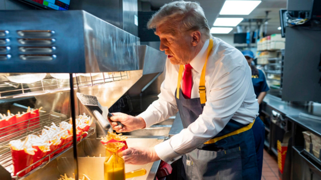 Trump's Viral McDonalds Stint Exposes Harris' Unsubstantiated Claim to