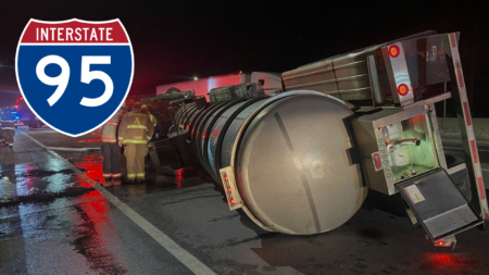Maine State Police Investigating Tractor Trailer Crash on I-95 in York