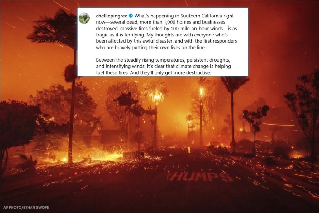 Maine Democrat Blames Climate Change for Southern California Wildfires
