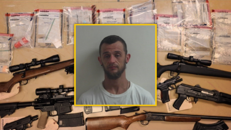 Large Amount of Cocaine, Fentanyl, Meth, 7 Firearms Seized In Oxford County Raid