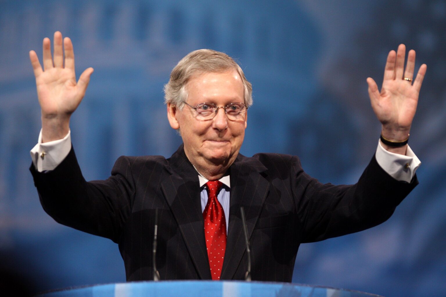 Former Senate Leader Mitch McConnell Throws in Towel
