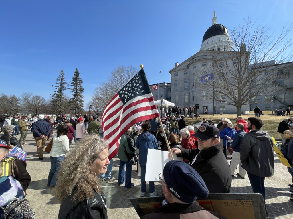 Mainers Rally at Capitol in Support of Girls Sports