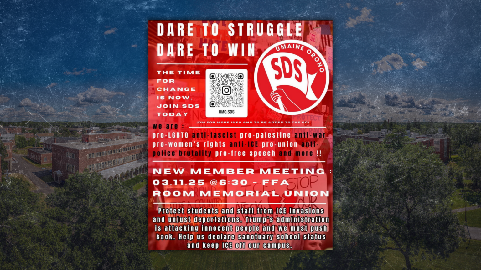 UMaine Professor Promotes Anti-ICE Student Group Pushing for ‘Sanctuary School’ Status