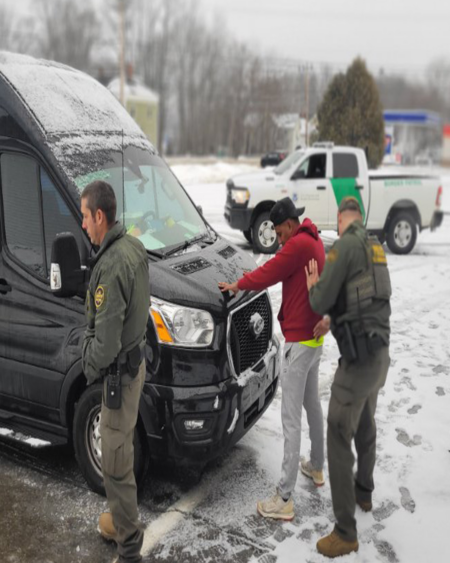Border Patrol Agents from the Calais Station Apprehend Five Illegal Immigrants
