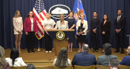 DOJ Files Civil Suit Against Maine, Rep. Libby and Two Maine Students Join AG Bondi in Live Presser