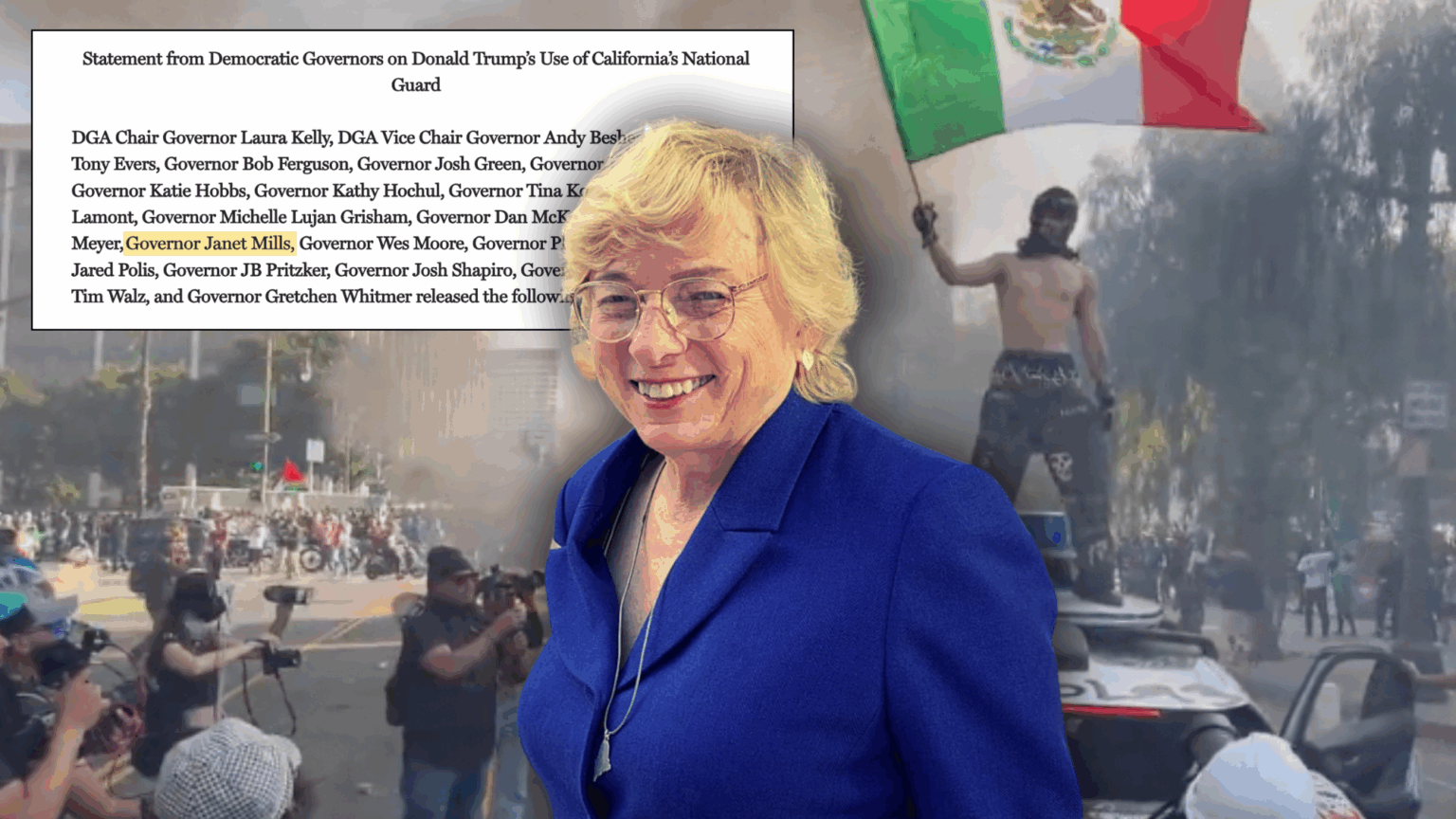 Gov. Mills Joins Other Democrat Governors Condemning Trump’s Use of National Guard to Restore Order in Los Angeles During Anti-ICE Riots