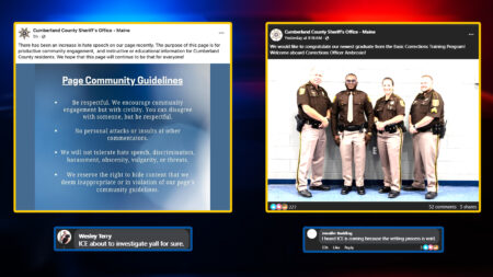 Cumberland Sheriff’s Department Warns Against Online “Hate Speech” on Its Facebook Page