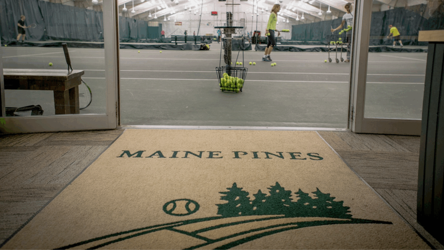 Gray Driver Smashes Through Brunswick Gym and Speeds Across Multiple Active Tennis Courts