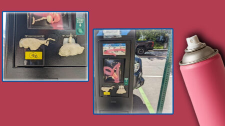 ‘Spray To Park:’ Midcoast Maine Tony Town’s New Parking Meters Defaced, Vandalized By Woke Suspect