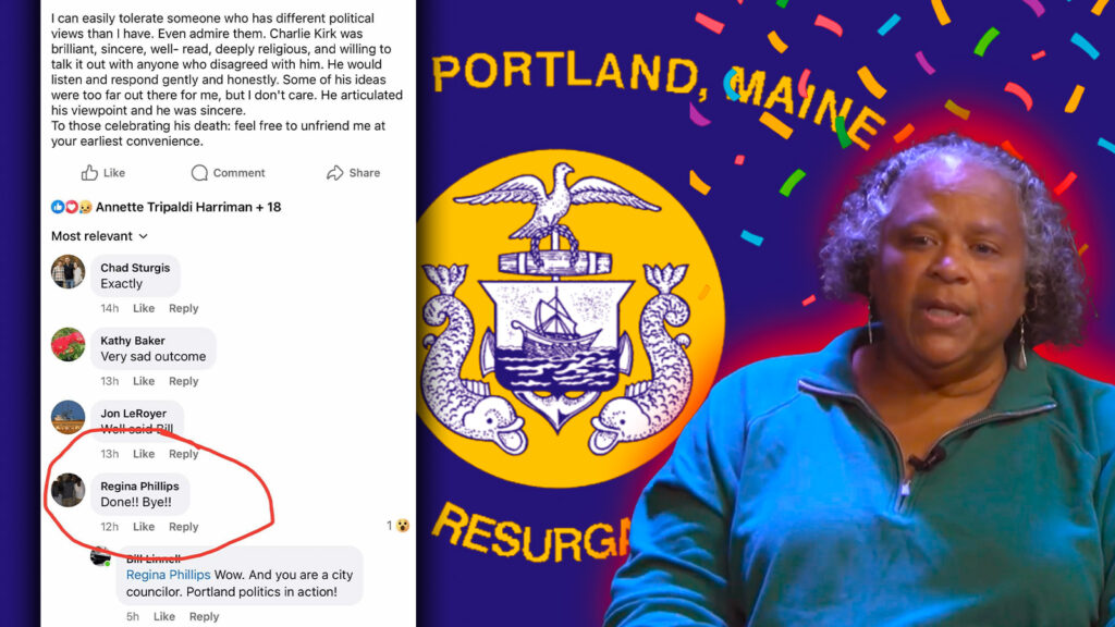 Portland City Councilor Regina Phillips Implies That She is Celebrating Charlie Kirk’s Death