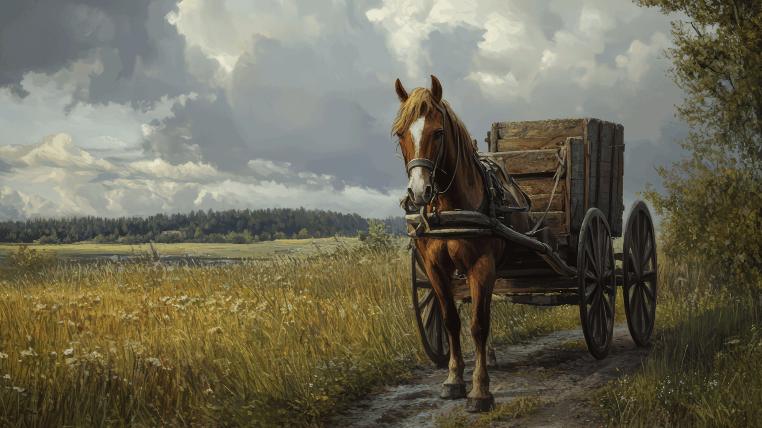 Wagon Strain: Pickup Driver Cited After Hitting Horse-drawn Wagon in Aroostook County