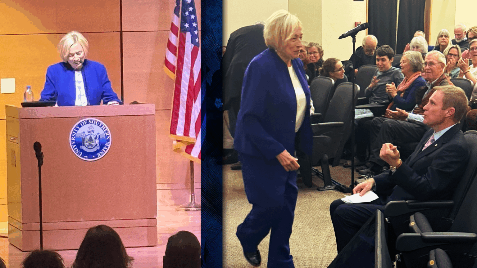 Mills Frames Senate Bid Around Trump, Dodges Questions on Ballot Scandal