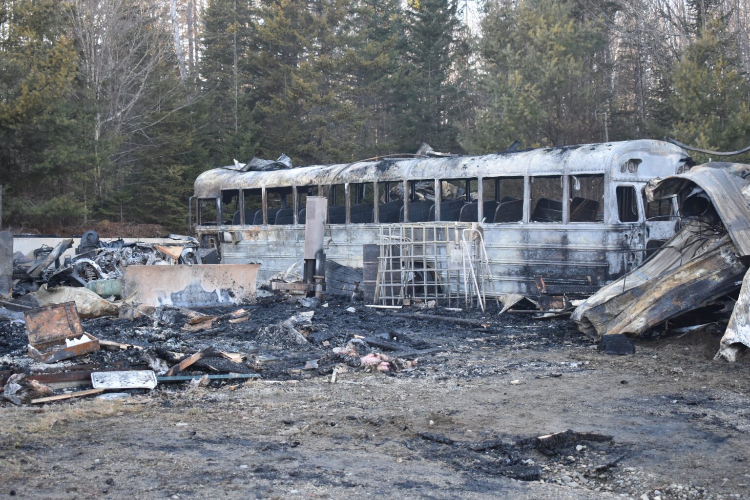 Fire Destroys RSU 20 Bus Garage in Searsport, State Fire Marshal Investigating