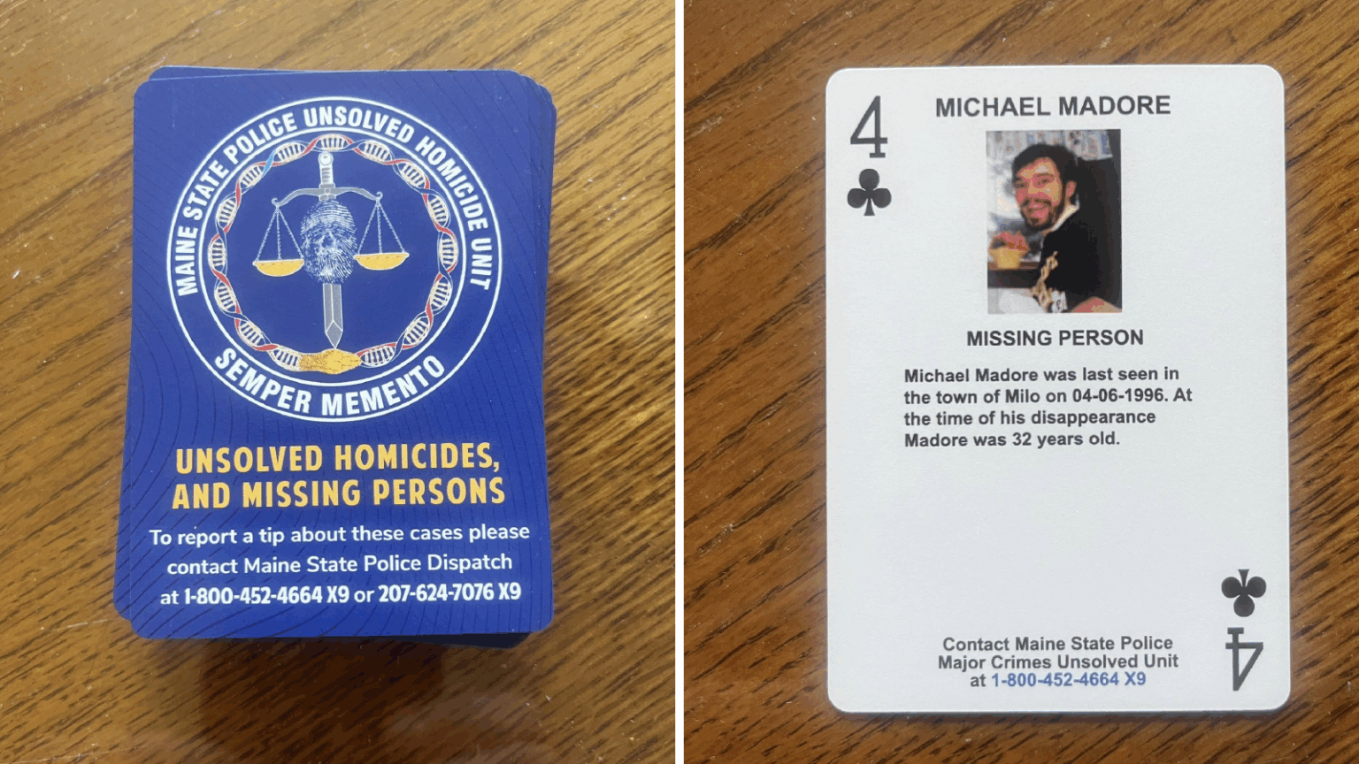 MSP Gamble on Tips from Inmates with New Deck of Cards Depicting Cold-Case Murder Victims