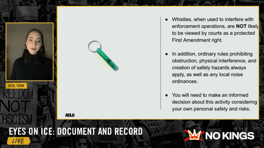 ACLU’s “Eyes on Ice” Training Teaches Activists to Film Federal Agents and Warns Them Not to Do What got Two Minneapolis Protesters Killed