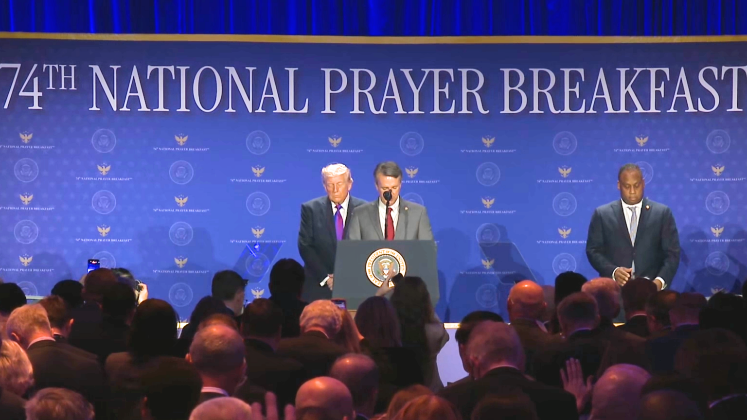Faith, Politics, and Power: Trump Takes Center Stage at National Prayer Gathering