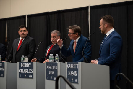 Bush: Done with fraud and the Soviet Central Planning Committees in Augusta? Want to shrink government? Vote for me.