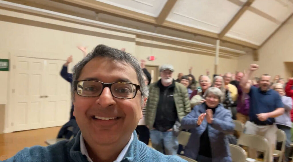 Shah Acknowledges Democrats Fell Short on Fraud, Raises Concerns About Immigration Workforce, Climate Costs, and AI Growth at Biddeford Town Hall