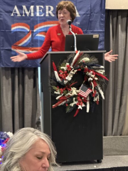 Collins Warns of ‘Organized Threat from the Radical Left,’ Urges Support for LePage in CD2 During Penobscot GOP Speech